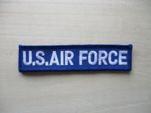 【送料無料】アメリカ空軍U.S. AIR FORCEネームテープ/ベルクロUSエアフォース米空軍USAFパッチpatchワッペンtabタブtag青タグ M104