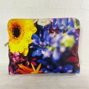 3826* ANNA SUI Anna Sui bag bag clutch bag casual lady's floral print Gold 