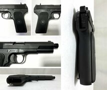 ▽タナカワークス Unmarked 黒星 Pistol Model Gun トカレフ型 自動式拳銃(無刻印) 発火式モデルガン 動作未確認・ジャンク▽010574_画像4