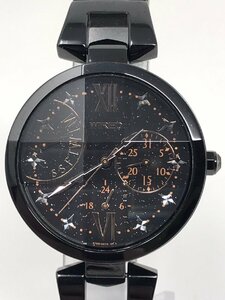◆セイコーウォッチ WIRED ワイアード 腕時計 カットガラス 5Y66-0AM0 黒 ブラック 本体のみ 中古◆6502