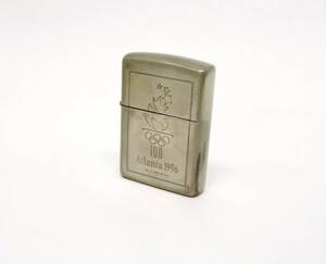 ♪hauu1278-6 507 ZIPPO ジッポライター Atlanta 1996 アトランタ オリンピック SILVER PLATE オイルライター 喫煙具 火花ok