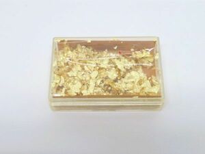 ■hauu1530-4 105 金箔 金粉 ゴールド 美術 アート 工芸品 ケース入 総グラム21.34g