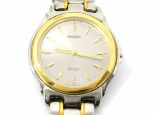 ♪hawi1274-1 504 SEIKO セイコー DOLCE ドルチェ 8J41-6020 クォーツ QZ 腕周り約16cm 腕時計 メンズウォッチ 稼働 （備考）