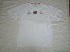 ＵＳＥＤ　 カンタベリー canterbury メンズ ラグビー 半袖Ｔシャツ RWC2019 TEE VWT39409　Ｌ　ワールドカップ2019