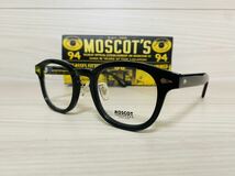 ★MOSCOT★モスコット★レムトッシュ★ブラック 黒縁 ノーズパッド付き メガネフレーム★LEMTOSH★伊達眼鏡 ボストン 未使用 美品_画像2