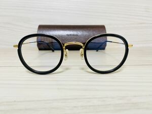 OLIVER PEOPLES オリバーピープルズ メガネフレーム★OV1139 1280★ブラック ゴールド★ボストン ラウンド★伊達眼鏡 未使用 美品 