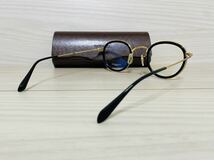 OLIVER PEOPLES オリバーピープルズ メガネフレーム★OV1139 1280★ブラック ゴールド★ボストン ラウンド★伊達眼鏡 未使用 美品 _画像5