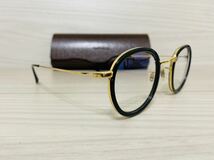 OLIVER PEOPLES オリバーピープルズ メガネフレーム★OV1139 1280★ブラック ゴールド★ボストン ラウンド★伊達眼鏡 未使用 美品 _画像3