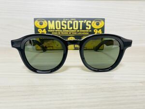 ★MOSCOT★モスコット★DAHVEN★サングラス★伊達眼鏡★ウェリントン スクエア 黒縁 ブラック 人気 未使用 美品