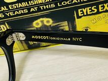 ★MOSCOT★モスコット★レムトッシュ★メガネフレーム★LEMTOSH★伊達眼鏡 黒縁 定番カラー ボストン 未使用 美品_画像8