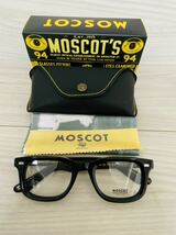 ★MOSCOT★モスコット★メガネフレーム★KLUTZ★伊達眼鏡 スクエア ウェリントン 人気 黒縁 未使用 美品_画像9