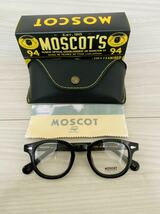 ★MOSCOT★モスコット★レムトッシュ★メガネフレーム★LEMTOSH★伊達眼鏡 黒縁 定番カラー ボストン 未使用 美品_画像9