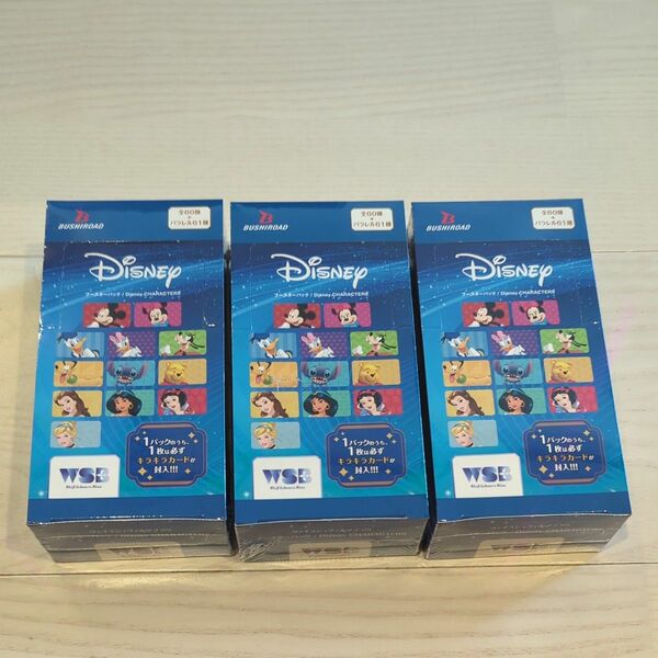 【新品未開封】ヴァイスシュヴァルツブラウ ブースターパック Disney CHARACTERS：BOX シュリンク付き