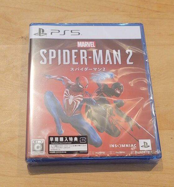 PS5　Marvels Spider-Man 2　新品未使用　早期購入特典付き