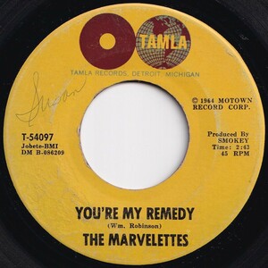 Marvelettes You're My Remedy / A Little Bit Of Sympathy, A Little Bit Of Love Tamla US T-54097 206013 ソウル レコード 7インチ 45