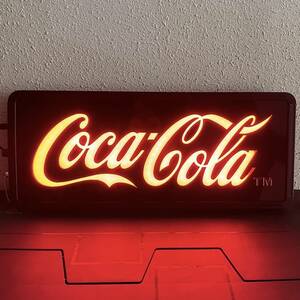 【53612】未使用 Coca-Cola コカコーラ サインボード 電光看板 ネオンサイン レタリングサイン ヴィンテージ 店舗ディスプレイ 動作確認済