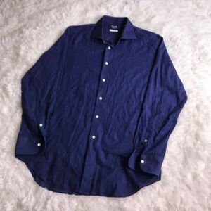 匿名配送230円 鎌倉シャツ maker's shirts メイカーズシャツ　日本製　ネイビー　ボタンシャツ
