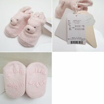 ★未使用 gelato pique/ジェラートピケ ポンチョ 80-90cm + ソックス 7-9cm セット/ピンク/ストレッチ/べビー服/外箱・タグ付&1956900004_画像8