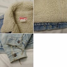 ★LEVI'S/リーバイス デニムボアジャケット 36/メンズS相当/インディゴ/コットン100％/USA製/70～80’s/Gジャン&1947000169_画像7