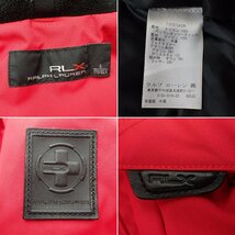 ★RLX RALPH LAUREN/ラルフローレン ダウンジャケット S/メンズM相当/レッド/ナイロン100%/フード取外可&1947000108_画像5