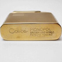 ☆Colibri/コリブリ MONOPOL 9金 オイルライター/ゴールド/ケース付き/イギリス製/喫煙グッズ&1960300002_画像4