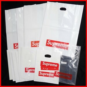 ★Supreme/シュプリーム ショッパー 12枚セット/大 4枚・小 7枚・ジップ 1枚/ステッカー付き/ロゴ/ショップバック/袋&1248701476