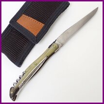 ★LAGUIOLE/ラギオール エクストラ ソムリエナイフ 全長約18.5cm/シース付き/ワインオープナー&1955000012_画像1