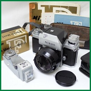 ★Nikon/ニコン Photomic T ボディ + レンズ + ファインダー + フラッシュユニット/取説・キャップ等付属/ジャンク扱い&1932000149