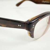 ★EFFECTOR/エフェクター × ネイバーフッド TRAMP2 度入り眼鏡/メガネフレーム ダークブラウン系/ハーフリム/付属品有り&1248701436_画像5