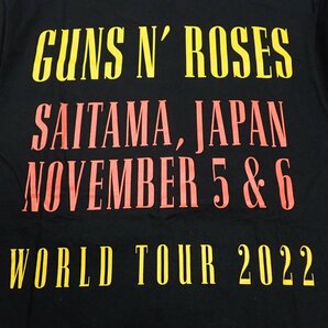 ★Guns N' Roses/ガンズ・アンド・ローゼズ 2022年 日本公演限定 半袖Tシャツ メンズL/ブラック/コットン100%/ツアーT/バンドT&1248701453の画像5