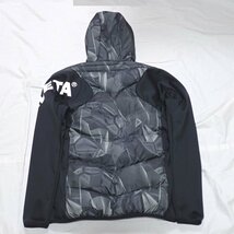 ★未使用 ATHLETA/アスレタ 中綿入りウォームジャケット メンズM/ブラック×グレー/フットサル/サッカー/タグ付き&1951600082_画像2