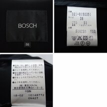 ★美品 BOSCH/ボッシュ ノーカラー 1Bジャケット 38/レディースM相当/ブラック/ストレッチ&1957700001_画像5