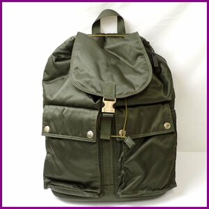 ★MACKINTOSH/マッキントッシュ × PORTER/ポーター ナイロン バックパック カーキ/A4対応/リュック/コラボ&1594200016