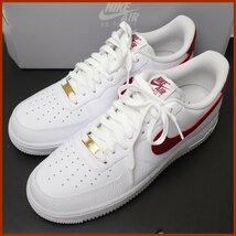 ★未使用 NIKE/ナイキ AIR FORCE 1 '07 スニーカー メンズ26.5cm/チームレッド×ホワイト/CZ0326-100/レザー/外箱・タグ付き&0702400120_画像1