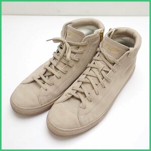 ★CONVERSE/コンバース オールスター クップ スエード ミッド スニーカー メンズ28cm/ベージュ/サイドジップ/31301740&1957800029