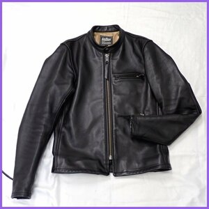 ★KADOYA/カドヤ K'S LEATHER シングルライダース レザージャケット メンズL/ブラック/バイクウェア&1875100019