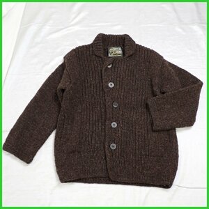 ★Colimbo/コリンボ HIGH LANDER KNIT MISTI SWEATER ニットカーディガン メンズL/ダークブラウン/ウール/ハンドニット&1947000166