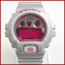 ■美品 CASIO/カシオ G-SHOCK クレイジーカラーズ DW-6900CB-8JF クォーツ腕時計/デジタル/シルバー×ピンク&1245800369_画像1