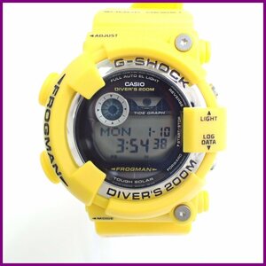 ■美品 カシオ G-SHOCK FROGMAN/フロッグマン GF-8250-9JF イエロー/200Mダイバーズ/潮位・月齢/タフソーラー&1245800371