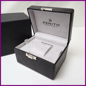 ☆1円 未使用 ZENITH/ゼニス 腕時計 収納ボックス/ブラック/外箱付き/ケース/保管箱/単品用/空箱&0525700056