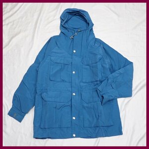 ★BEAMS PLUS/ビームス 60/40クロス マウンテンパーカー メンズL/ブルー系/コットン×ナイロン/ジャケット&1185700058