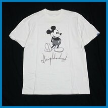 ★ネイバーフッド × ディズニー ミッキー&ビッグバッドウルフ 半袖Tシャツ 2/メンズM相当/オフホワイト/コットン100%&1248701353_画像1