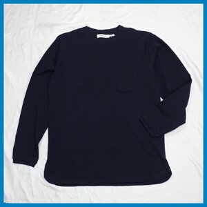 ★nonnative/ノンネイティブ 長袖Tシャツ 1/メンズM相当/ネイビー/無地/コットン100%/ロンT&1961400220