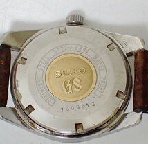 ☆1円 GRAND SEIKO/グランドセイコー 2ndモデル 5722-9991 手巻き 腕時計/シルバー/ブラウン/革ベルト/3針/デイト/GSメダリオン&1964700001_画像4