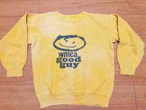 70's "Wmca good guy" smileスウェットシャツ USA製 ビンテージ品