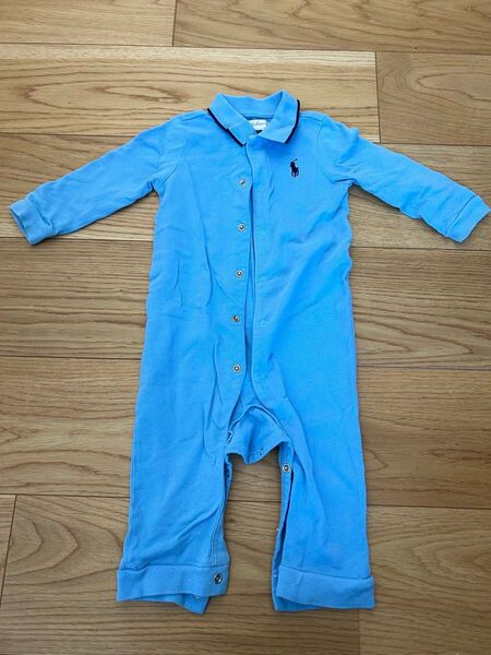 美品 POLO RALPH LAUREN ロンパース ラルフローレン 男の子 ベビー服 長袖 長袖ロンパース