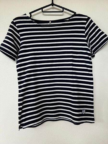 Tシャツ ボーダー ネイビー カットソー Sサイズ