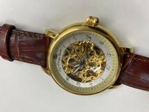 A【11D7】Giorgio Rossi ジョルジオロッシ　GR0001 スケルトン メンズ腕時計 腕時計 時計 両面スケルトン 自動巻き 本革ベルト _画像5