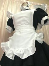 2-89☆ブラック＆ホワイト*超ミニスカートタイプ*メイド服*カチューシャ付き/M/W33.B43☆_画像7