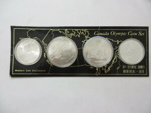 カナダ モントリオール五輪 記念銀貨 1976 オリンピック コインセット 4枚 貨幣セット